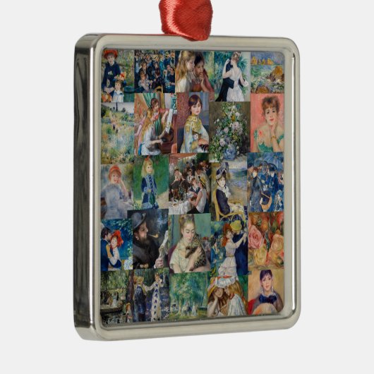 Pierre-Auguste Renoir - Masterstuks Patchwork Metalen Ornament (Rechts)