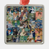 Pierre-Auguste Renoir - Masterstuks Patchwork Metalen Ornament (Voorkant)