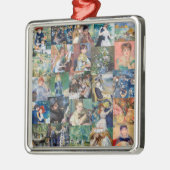 Pierre-Auguste Renoir - Masterstuks Patchwork Metalen Ornament (Links)