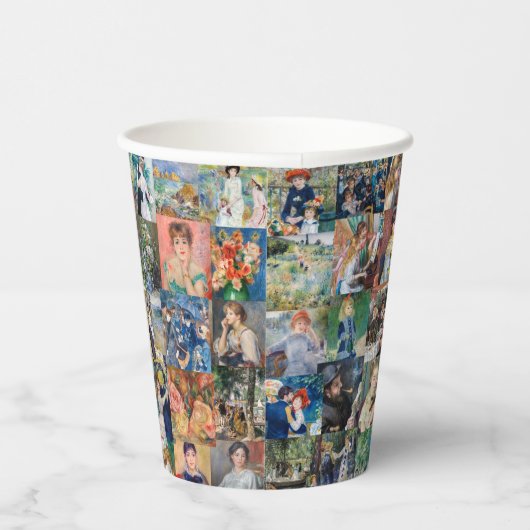 Pierre-Auguste Renoir - Masterstuks Patchwork Papieren Bekers (Rechts)
