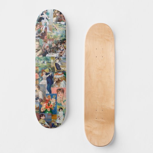 Pierre-Auguste Renoir - Masterstuks Patchwork Persoonlijk Skateboard (Voorkant)