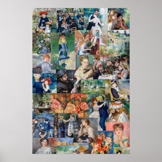 Pierre-Auguste Renoir - Masterstuks Patchwork Poster (Voorkant)