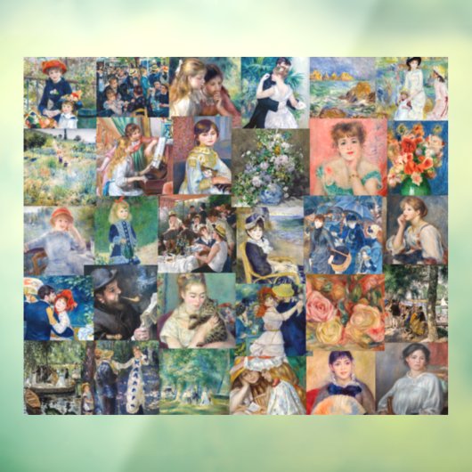 Pierre-Auguste Renoir - Masterstuks Patchwork Raamsticker (Vel 3)