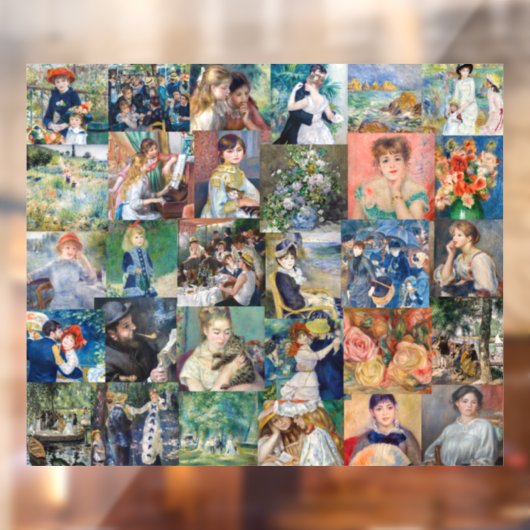 Pierre-Auguste Renoir - Masterstuks Patchwork Raamsticker (Vel 2)