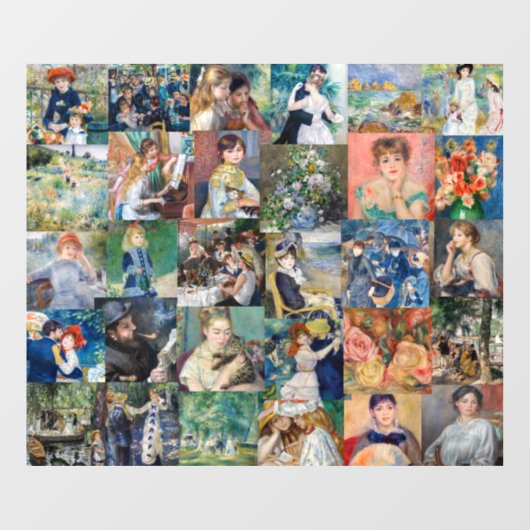Pierre-Auguste Renoir - Masterstuks Patchwork Raamsticker (Vel)