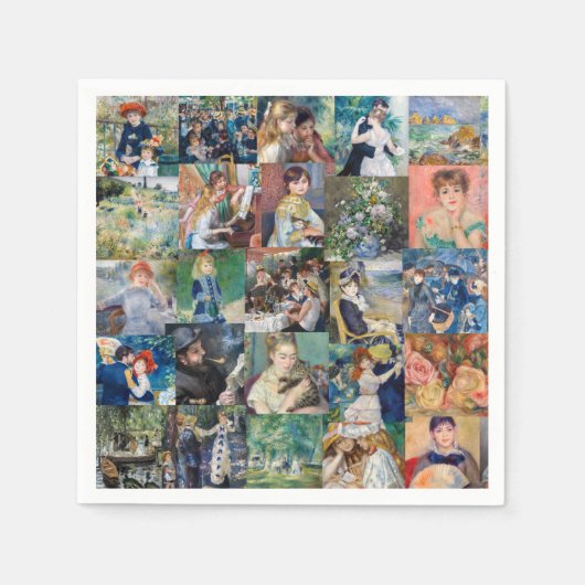 Pierre-Auguste Renoir - Masterstuks Patchwork Servet (Voorkant)