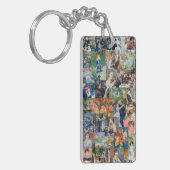 Pierre-Auguste Renoir - Masterstuks Patchwork Sleutelhanger (Voorkant Links)