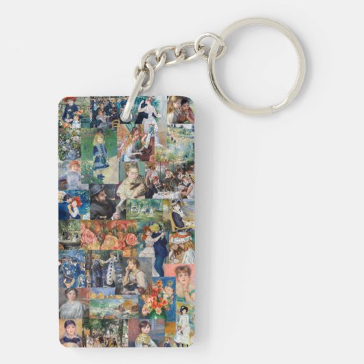 Pierre-Auguste Renoir - Masterstuks Patchwork Sleutelhanger (achterkant)