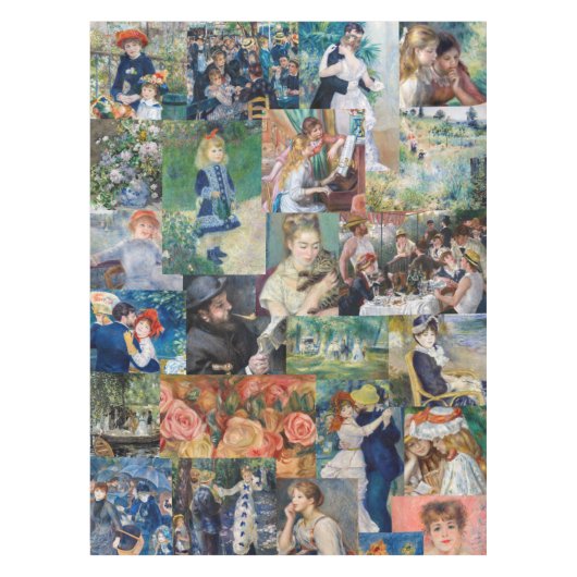 Pierre-Auguste Renoir - Masterstuks Patchwork Tafelkleed (Voorkant)