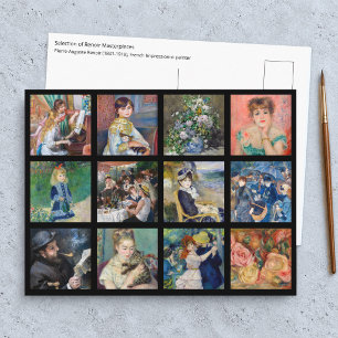 Pierre-Auguste Renoir - Meesterwerken Grid Collage Briefkaart