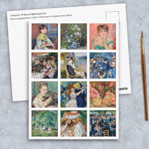 Pierre-Auguste Renoir - Meesterwerken Grid Collage Briefkaart