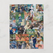 Pierre-Auguste Renoir - Meesterwerken Patchwork Briefkaart (Voorkant)