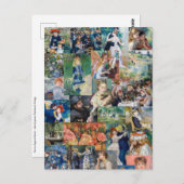 Pierre-Auguste Renoir - Meesterwerken Patchwork Briefkaart (Voorkant / Achterkant)