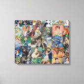 Pierre-Auguste Renoir - Meesterwerken Patchwork Canvas Afdruk (Voorkant)
