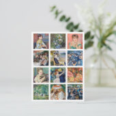 Pierre-Auguste Renoir - Meesterwerken Raster Colla Briefkaart (Staand voorkant)