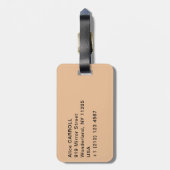 Pierre-Auguste Renoir - Meisje met een fan Bagagelabel (Achterkant verticaal)