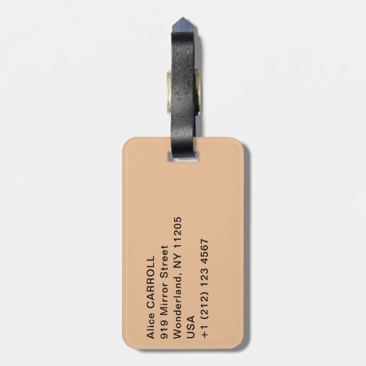 Pierre-Auguste Renoir - Meisje met een fan Bagagelabel (Achterkant verticaal)