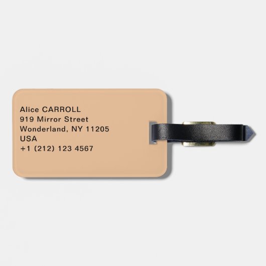 Pierre-Auguste Renoir - Meisje met een fan Bagagelabel (Achterkant horizontaal)