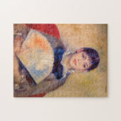 Pierre-Auguste Renoir - Meisje met een fan Legpuzzel (Horizontaal)