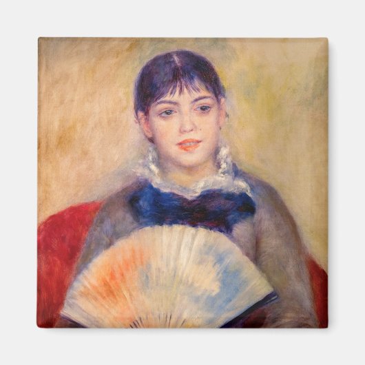 Pierre-Auguste Renoir - Meisje met een fan Magneet (Voorkant)