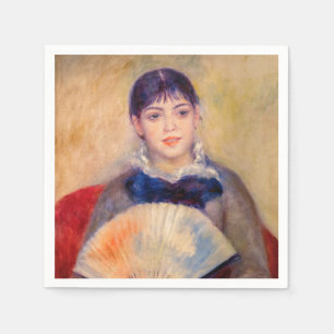 Pierre-Auguste Renoir - Meisje met een fan Servet