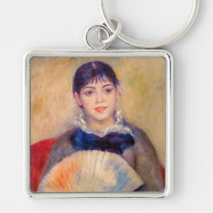 Pierre-Auguste Renoir - Meisje met een fan Sleutelhanger