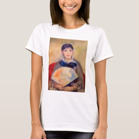 Pierre-Auguste Renoir - Meisje met een fan T-shirt (Voorkant)