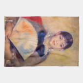 Pierre-Auguste Renoir - Meisje met een fan Theedoek (Horizontaal)