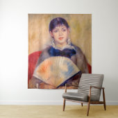 Pierre-Auguste Renoir - Meisje met een fan Wandkleed (In situ)