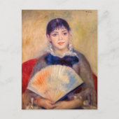 Pierre-Auguste Renoir - Meisje met een waaier Briefkaart (Voorkant)