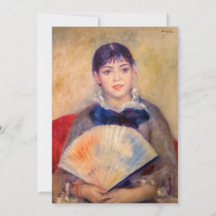 Pierre-Auguste Renoir - Meisje met een waaier Kaart