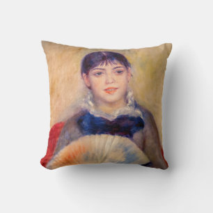 Pierre-Auguste Renoir - Meisje met een waaier Kussen