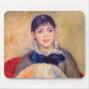 Pierre-Auguste Renoir - Meisje met een waaier Muismat