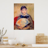 Pierre-Auguste Renoir - Meisje met een waaier Poster (Keuken)