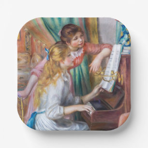 Pierre Auguste Renoir - Meisjes aan de piano Papieren Bordje