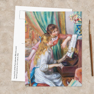 Pierre Auguste Renoir - Meisjes bij de Piano Briefkaart