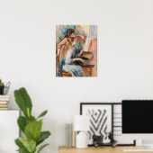 Pierre Auguste Renoir - Meisjes bij de Piano Poster (Thuiskantoor)