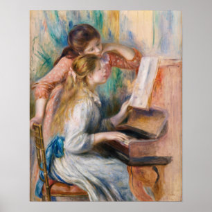 Pierre Auguste Renoir - Meisjes bij de Piano Poster