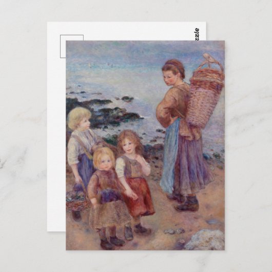 Pierre Auguste Renoir Mussel Fishers in Berneval Briefkaart (Voorkant / Achterkant)