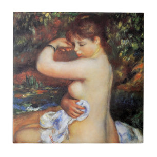 Pierre Auguste Renoir - Na het baden Tegeltje