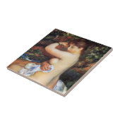 Pierre Auguste Renoir - Na het baden Tegeltje (Zijkant)