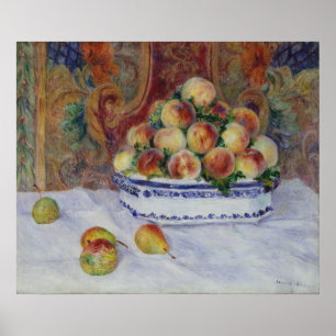 Pierre Auguste Renoir Nog steeds leven met perzi Poster