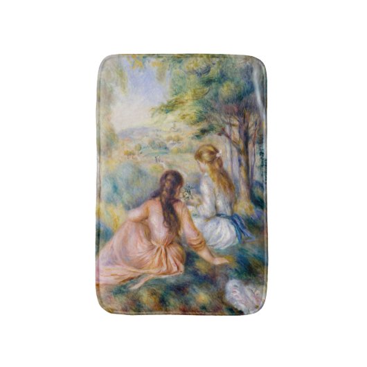 Pierre-Auguste Renoir - Op het weiland Badmat (Voorkant Verticaal)