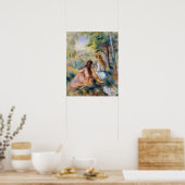 Pierre-Auguste Renoir - Op het weiland Poster (Keuken)