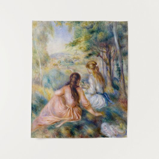 Pierre-Auguste Renoir - Op het weiland Wandkleed (Voorkant)