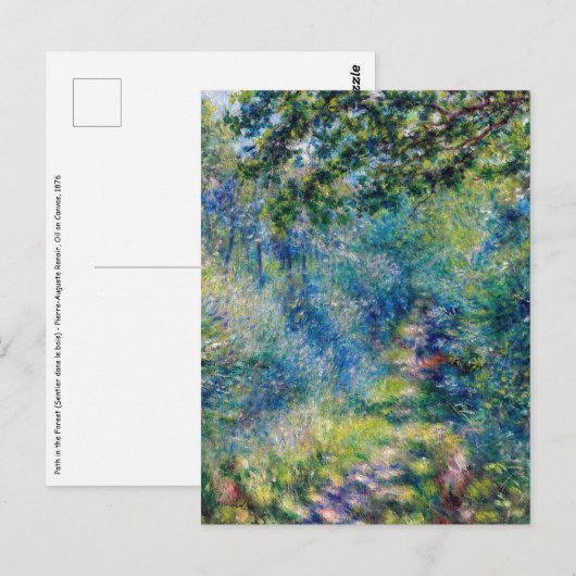 Pierre-Auguste Renoir - Pad in het bos Briefkaart (Voorkant / Achterkant)
