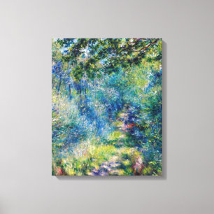 Pierre-Auguste Renoir - Pad in het Bos Canvas Afdruk
