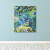 Pierre-Auguste Renoir - Pad in het bos Canvas Afdruk (Insitu (Houten vloer))