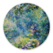 Pierre-Auguste Renoir - Pad in het bos Keramische Knop (Voorkant)