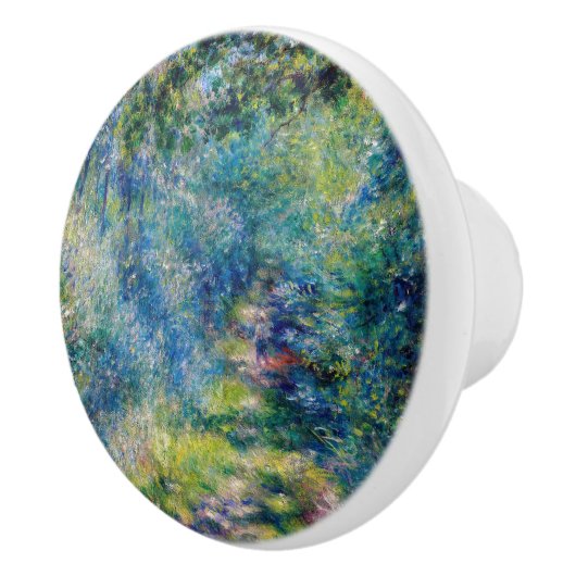 Pierre-Auguste Renoir - Pad in het bos Keramische Knop (Rechts)